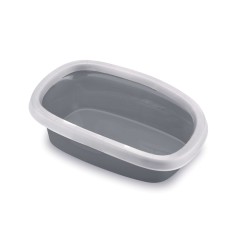 Kuweta dla kota Sprint 20, biało - szara, 58 x 39 x 17 cm, Stefanplast