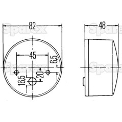 Lampa przednia z kierunkowskazem (Lewa/Prawa) 