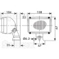 Lampa robocza Prostokątne Lewa/Prawa - 12/24V