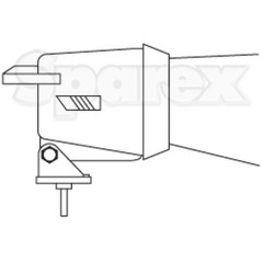 Lampa robocza Prostokątne Lewa/Prawa - 12V