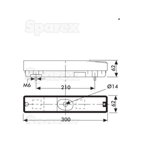 Lampa tylna 12/24V, Lewa/Prawa