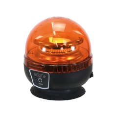 LED Akumulatorowa lampa ostrzegawcza (Pomarańczowy), Interference: Class 3, Na magnes, 12-24V