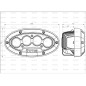 LED Lampa robocza (Cree Wysokiej Mocy), Interference: Class 3, 4000 Lumeny, 10-60V