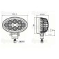 LED Lampa robocza, Interference: Class 3, 1600 Lumeny, 10-30V