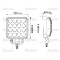 LED Lampa robocza, Interference: Class 3, 2880 Lumeny, 10-30V