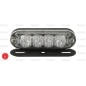LED Obrysowe lampy ostrzegawcze, Interference: Class 3, Funkcje: jeden błysk, Podwójny błysk, 12-24V