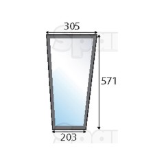 Lower Front Glass Lewa/Prawa