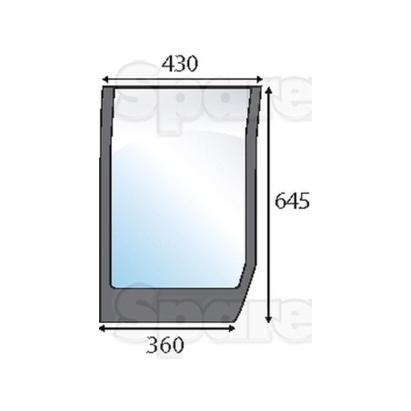 Lower Front Glass prawa