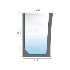 Lower Front Glass prawa