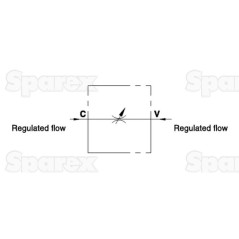 MARCHESINI Dwukierunkowy zawór sterujący przepływem 3/8'' BSP (30 L/min Natężenie Przepływu) 