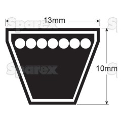 AVX Pasek - Oznaczenie AVX13X1385 (2 szt)