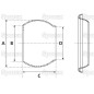 Męski wkład zaworu do wspawania - 5'' (120mm) (galvanizado)