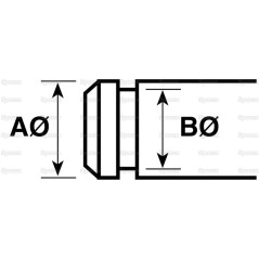 Metric E Pierścienie, A Ø10.5mm, B Ø8mm (DIN | Standard No. DIN 6799)