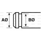 Metric E Pierścienie, A Ø10.5mm, B Ø8mm (DIN | Standard No. DIN 6799)