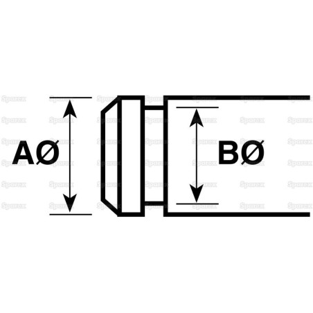 Metric E Pierścienie, A Ø12mm, B Ø9mm (DIN | Standard No. DIN 6799)