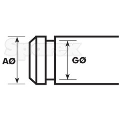 Metric E Pierścienie, A Ø4.5mm, B Ø3.2mm (DIN | Standard No. DIN 6799) 