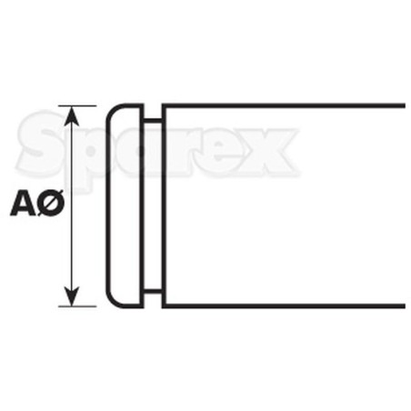 Metric E Pierścienie, A Ø63.2mm, B ØDIN | Standard No. DIN 471)