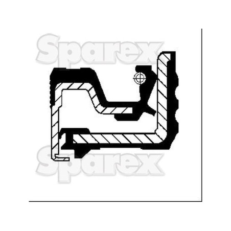 Metryczny Uszczelnienie wału obrotowego, 53.2 x 78 x 13mm