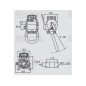 Multizłącze hydrauliczne gniazdo - Gwint żeński - x 1/2  3/4'' BSP - 2P510 Seria