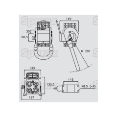 Multizłącze hydrauliczne gniazdo - Gwint żeński - x 1/2  3/4'' BSP - 2P510 Seria 