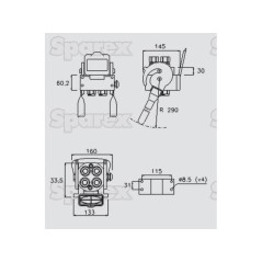 Multizłącze hydrauliczne gniazdo - Gwint żeński - x 1/2'' BSP - 2P508 Seria 