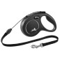 Smycz dla psa Flexi New Classic, linka, czarna, roz. S, 8 m, 12kg
