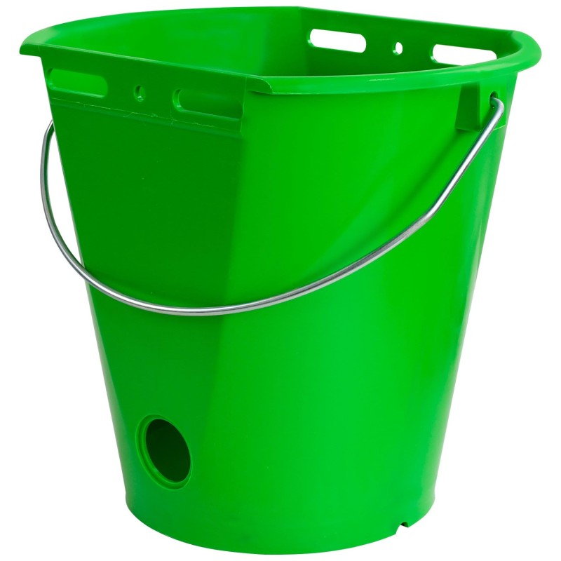 Wiadro do pojenia cieląt ”Food Safe”, ze skalą, 8 l, zielony, Kerbl