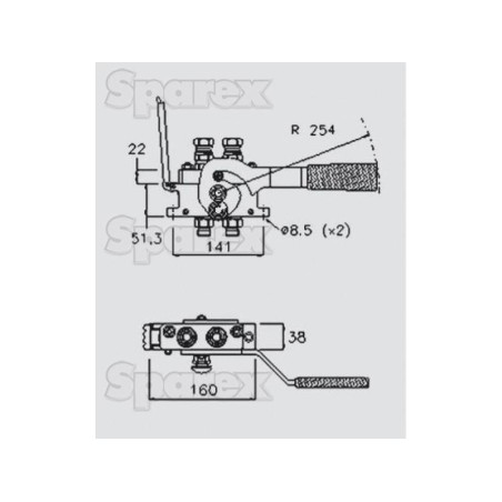 Multizłącze hydrauliczne gniazdo - Gwint żeński - x 1/2'' BSP - 2PB06 Seria