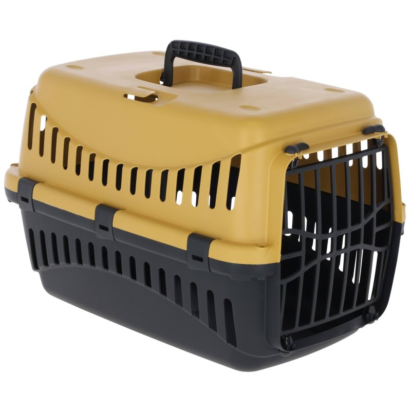 Transporter Expedion, z plastikowymi drzwiczkami, miodowy/ciemnoszary, 45 x 30 x 30 cm, Kerbl