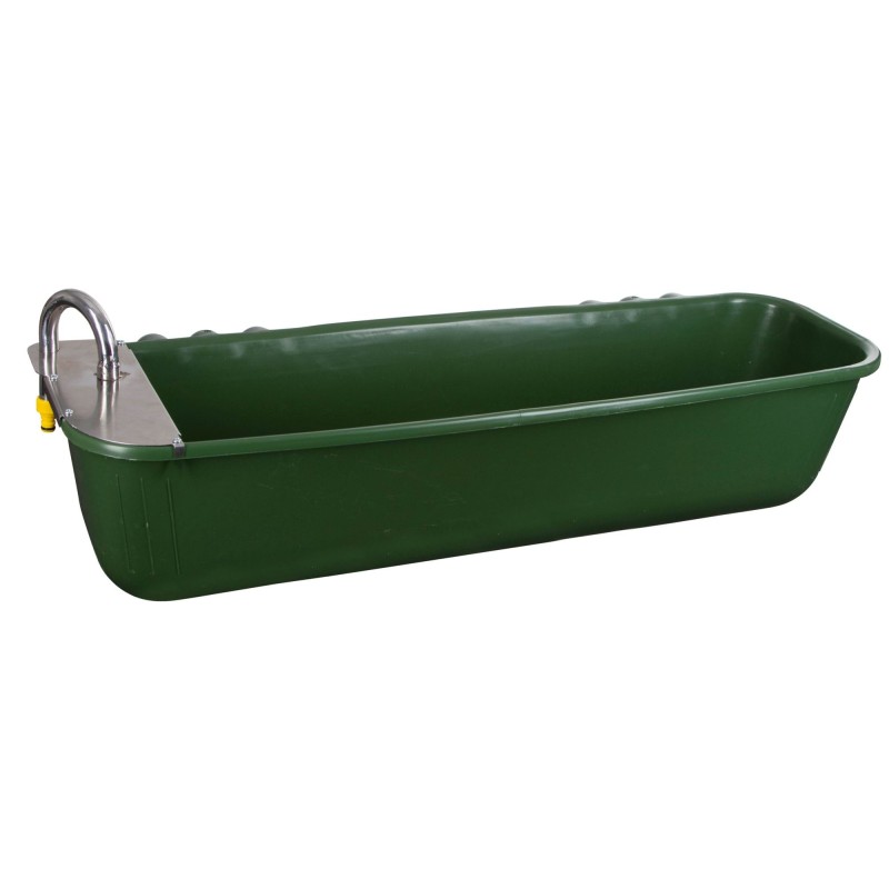 Długie koryto na wodę z zaworem pływakowym, 42 l, 100 cm, Kerbl