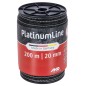 Taśma ogrodzeniowa Platinum Line 20mm x 200m, czarno-biała, AKO