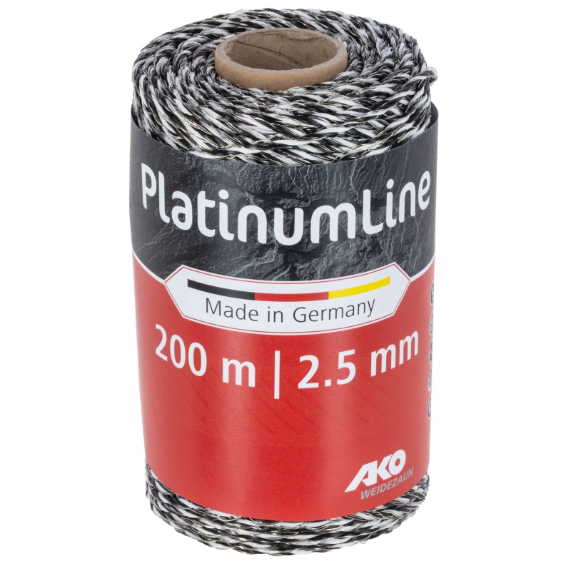 Plecionka ogrodzeniowa Platinum Line 2,5mm x 200m, biało-czarna, AKO Plecionka ogrodzeniowa Platinum Line 2,5mm x 200m, biało-czarna, AKO