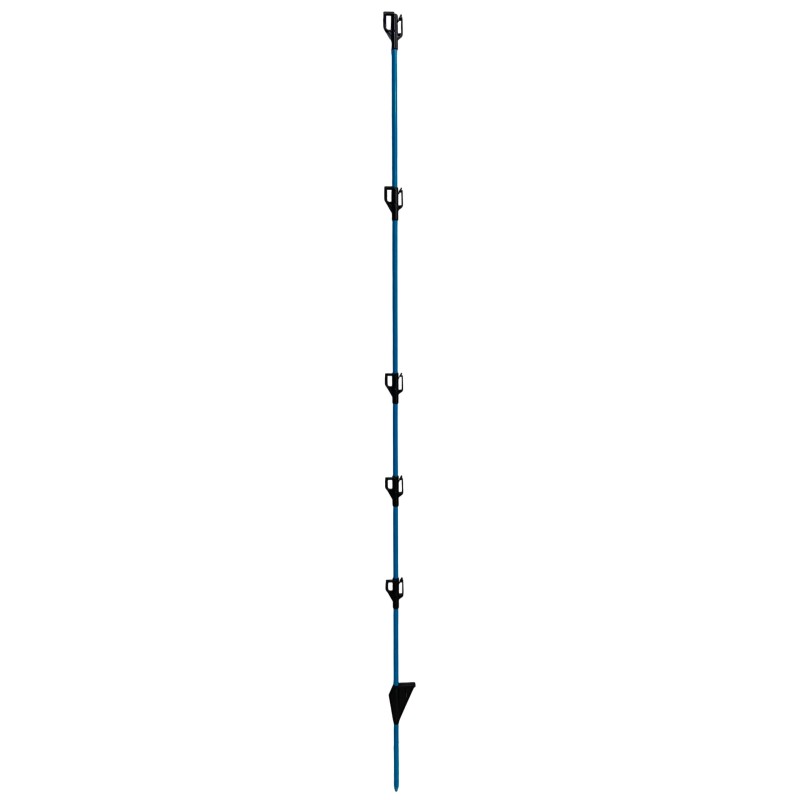 Palik ogrodzeniowy Compact+ z izolatorami, okrągły z włókna szklanego, 147cm, niebieski, 10szt, AKO Palik ogrodzeniowy Compact+ z izolatorami, okrągły z włókna szklanego, 147cm, niebieski, 10szt, AKO