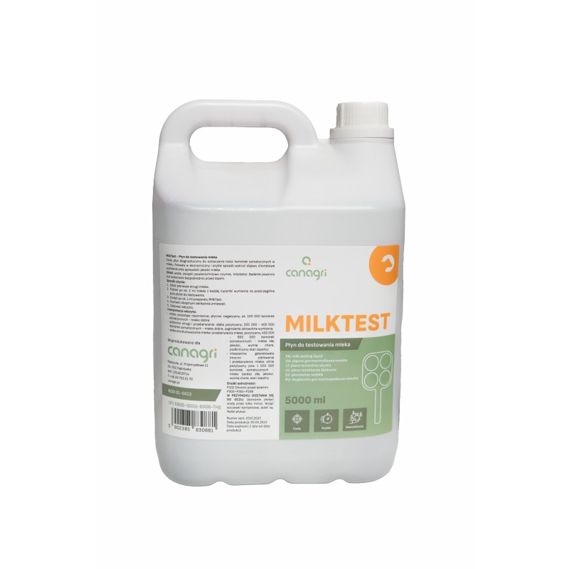 Płyn do testowania mleka MilkTest, 5000 ml, Canagri