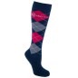 Podkolanówki jeździeckie Brescia, dark navy/pink/gray, rozmiar 34-36, Covalliero