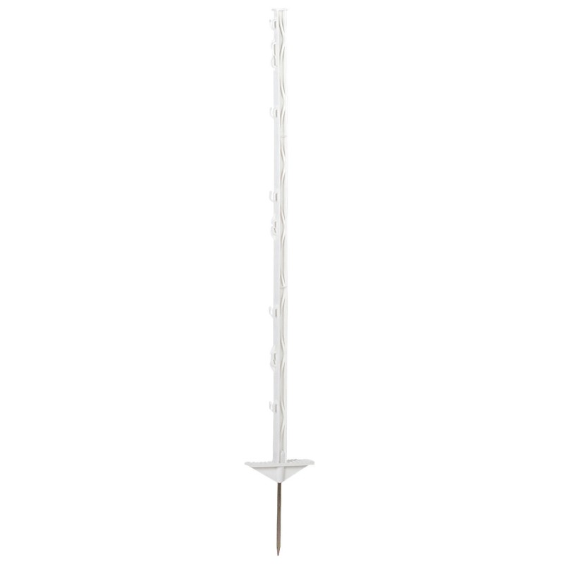Palik ogrodzeniowy z polipropylenu BASIC, 105 cm, biały, podw. stopka, 50 szt, Kerbl