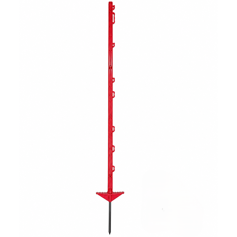 Palik ogrodzeniowy z polipropylenu BASIC, 105 cm, czerwony, podw. stopka, Kerbl