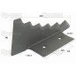 Nóż do paszowozu 212mm x 97mm x 6mm (prawa) Zastępuje Keenan Zastępuje: 701358