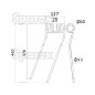 Palec sprezysty - prawa - Dlugosc:410mm, Szerokosc:127mm, Ø9.5mm - Zastepuje Galfre, Niemeyer Zastępuje: 600056