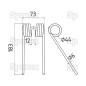 Palec sprezysty Dlugosc:183mm, Szerokosc:73mm, Ø6mm - Zastepuje Ford New Holland Zastępuje: 84392367