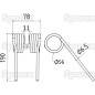 Palec sprezysty Dlugosc:190mm, Szerokosc:78mm, Ø6.5mm - Zastepuje Krone Zastępuje: 200599000