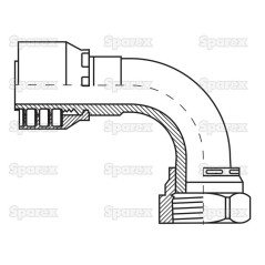 Parker ORFS Wkłąd węża 5/8'' x 1 3/16'''' Żeński 90° Złączka kątowa
