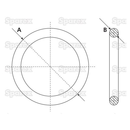 Pierścień uszczelniający gumowy 5'' (142mm) (Rubber)