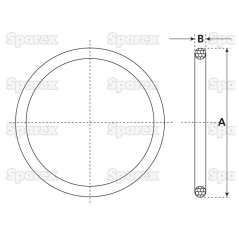 Pierścień uszczelniający gumowy 6'' (170mm) (Rubber)