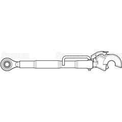 Cięgło górne wzmocnione (Kat.2/2) Kula i Q.r. Hak, M32x3, Długość min: 610mm. 