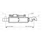 Cięgło hydrauliczne (Kat.-/2) i CBM Q.R. Hak, średnica cylindra: 80mm, Długość min : 580mm.