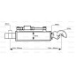 Cięgło hydrauliczne (Kat.-/2) Przegub i CBM Q.R. Hak, średnica cylindra: 80mm, Długość min : 500mm.