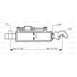 Cięgło hydrauliczne (Kat.-/3) i CBM Q.R. Hak, średnica cylindra: 80mm, Długość min : 550mm.