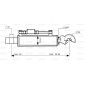 Cięgło hydrauliczne (Kat.-/3) i CBM Q.R. Hak, średnica cylindra: 80mm, Długość min : 635mm.