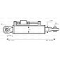 Cięgło hydrauliczne (Kat.1/1) Kula i Kula, średnica cylindra: 50mm, Długość min : 470mm.